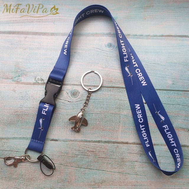 2 PCS FLIGHT CREW LANYARD SLEUTELHANGE KEYCHAIN AIRBUS NECK STRAP - PILOTSX