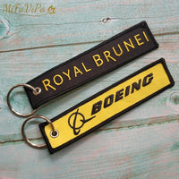 Thumbnail for 2 PCS/LOT A BOEING SIDE B ROYAL BRUNEI EMBROIDERY KEY CHAIN - PILOTSX