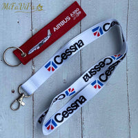 Thumbnail for 2 PCS/SET AIRBUS A350 CHAVEIRO KEYCHAIN CESSNA LANYARDS NECK STRAP - PILOTSX