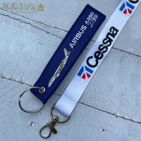 Thumbnail for 2 PCS/SET AIRBUS A350 CHAVEIRO KEYCHAIN CESSNA LANYARDS NECK STRAP - PILOTSX