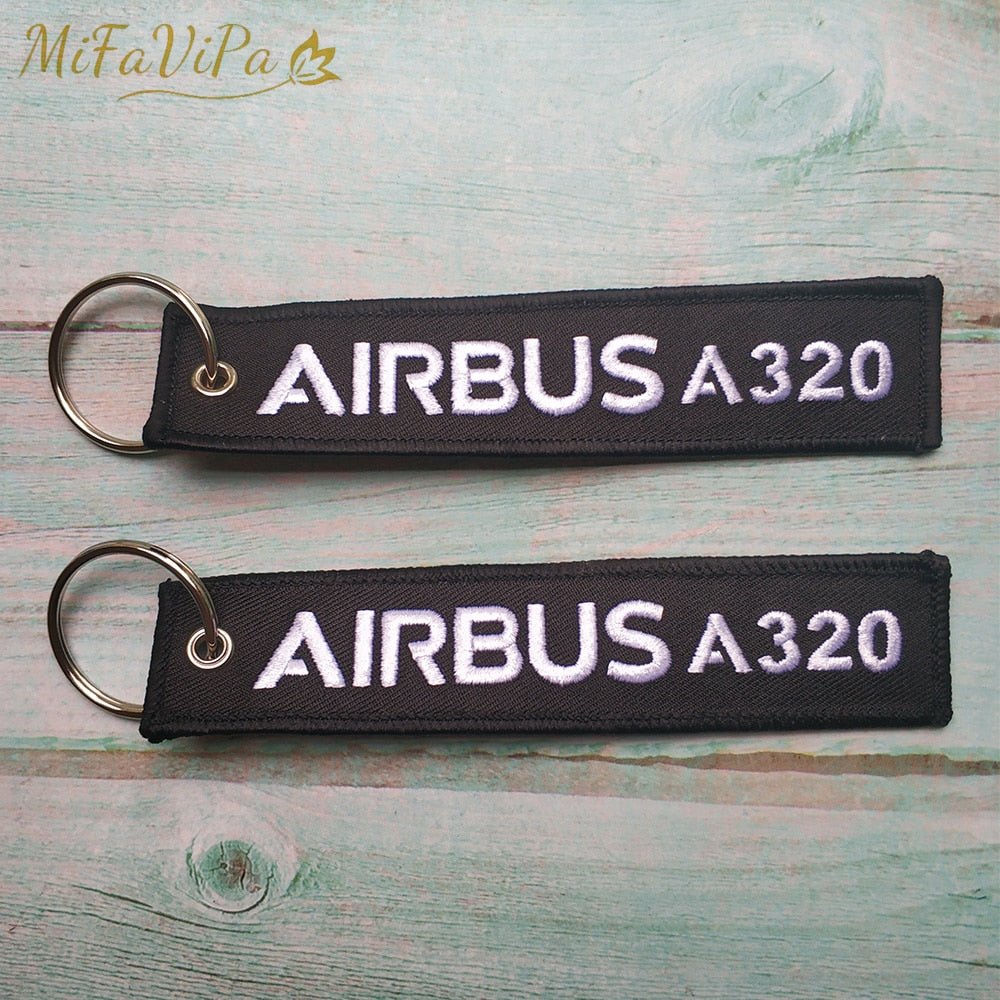 20 PCS AIRBUS A320 EMBROIDERY KEY CHAIN - PILOTSX