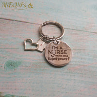 Thumbnail for 20 PCS HEART PANDENT KEYCHAIN I AM A NURSE - PILOTSX