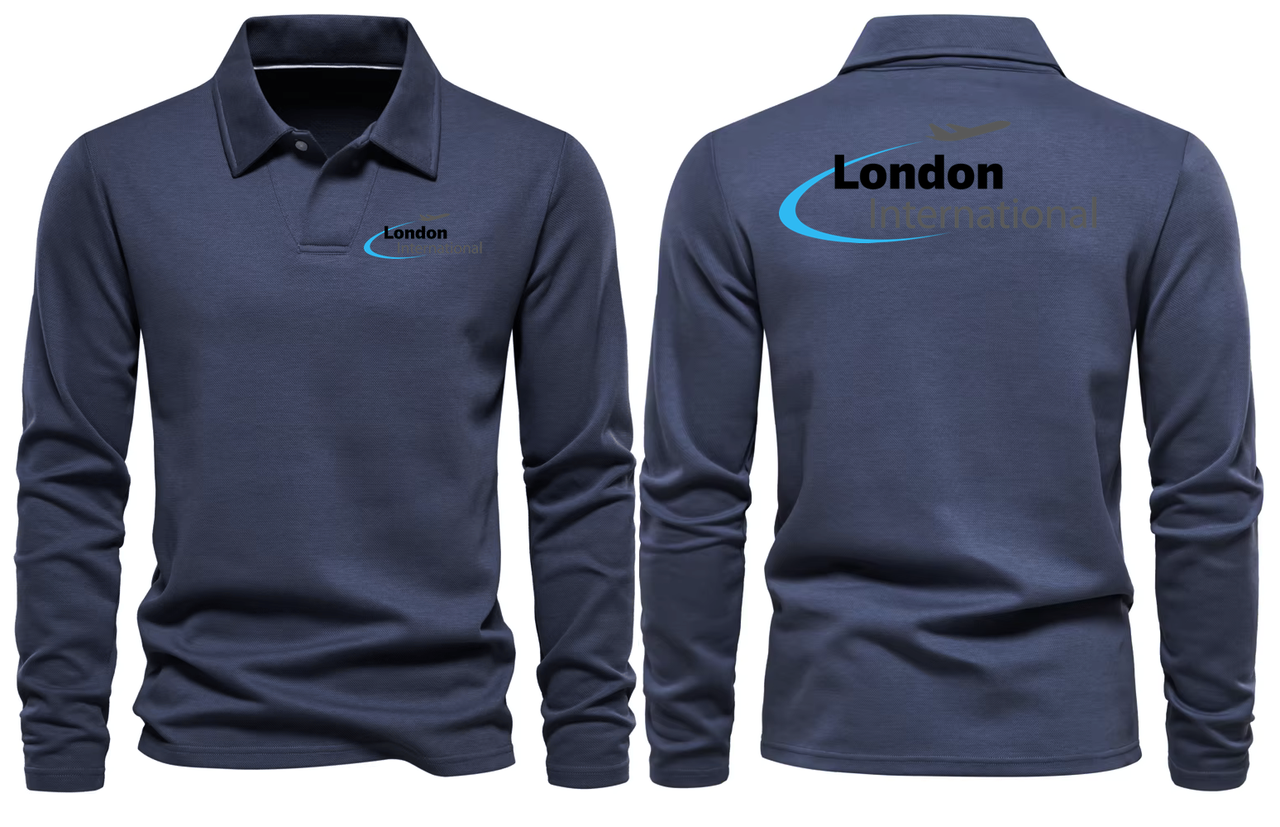 LONDON AIRPORT LONG SLEEVE  POLO