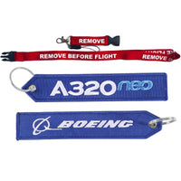 Thumbnail for 3 PCS AIRBUS BOEING BORN TO FLY EMBROIDERY KEY CHAIN - PILOTSX