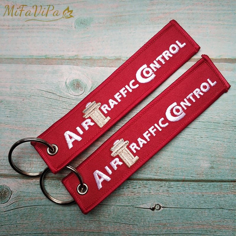 3 PCS AIRCRAFFIC CONTROL EMBROIDERY KEY CHAIN - PILOTSX