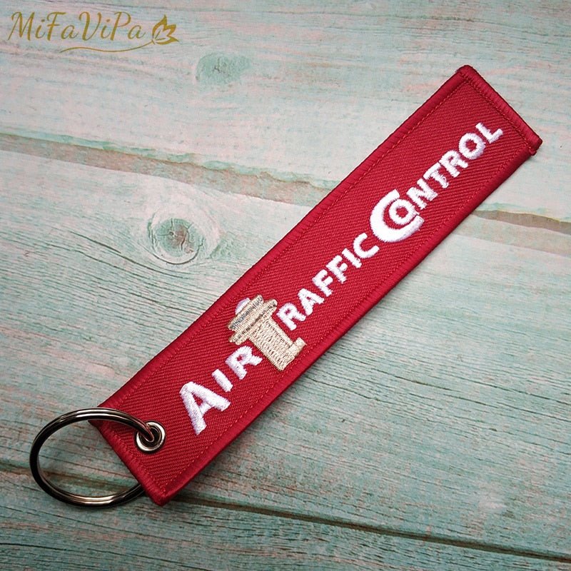 3 PCS AIRCRAFFIC CONTROL EMBROIDERY KEY CHAIN - PILOTSX