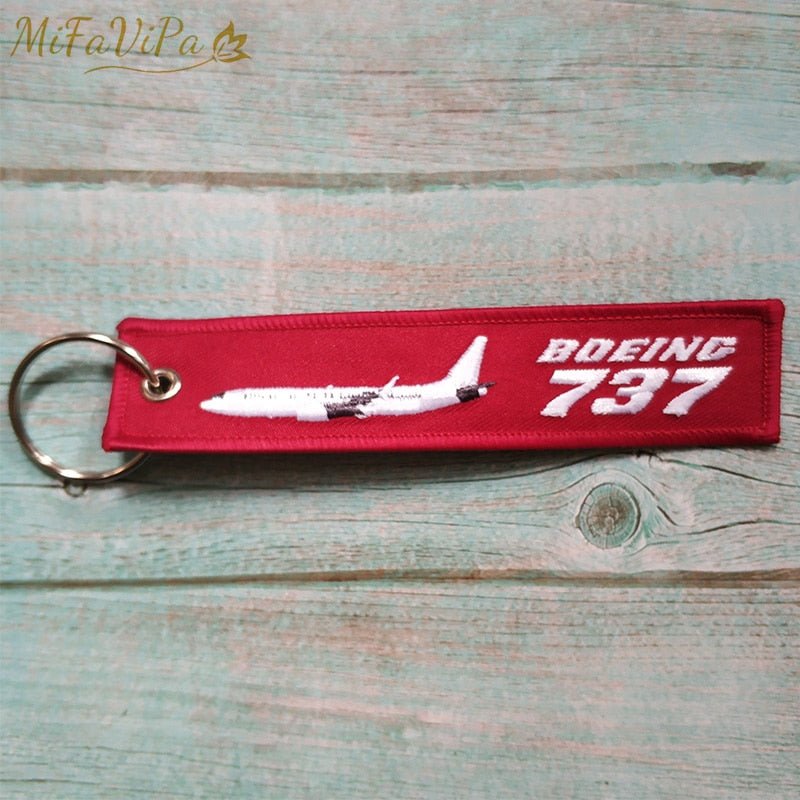 3 PCS BOEING 737 EMBROIDERY KEY CHAIN - PILOTSX