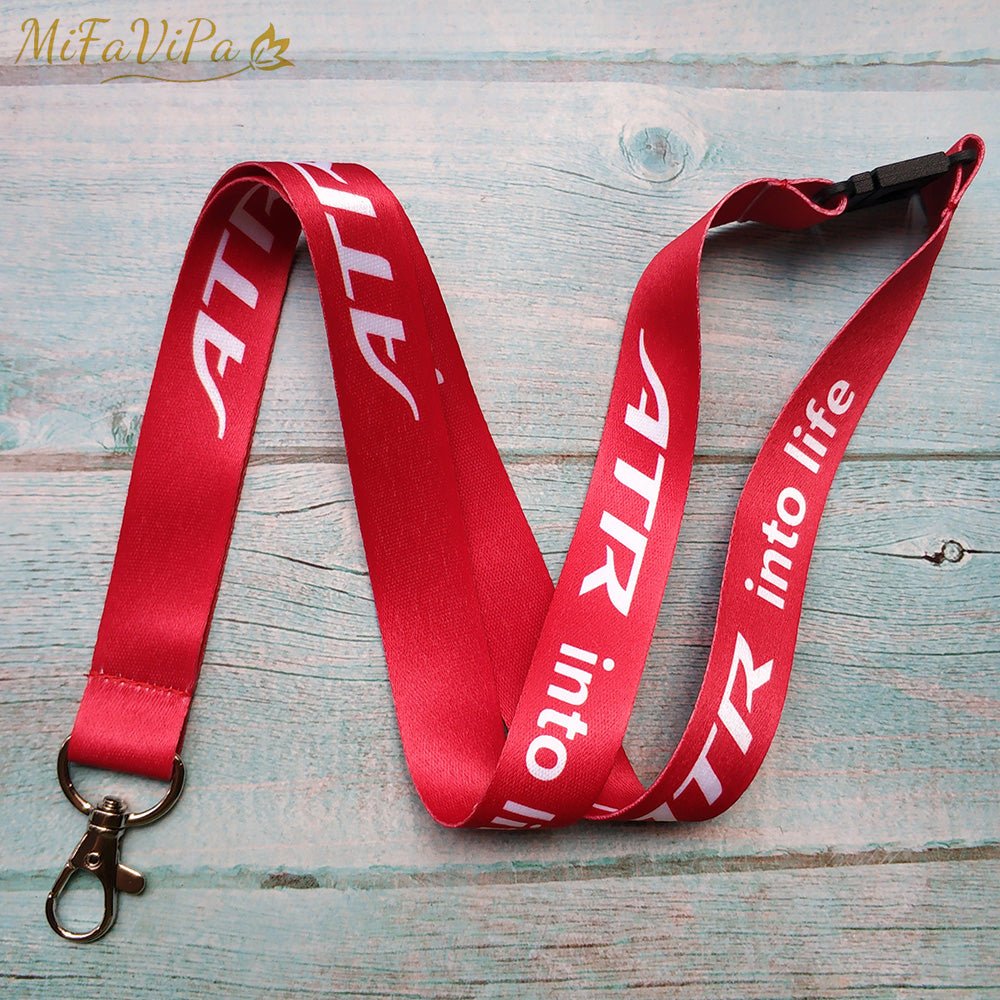 3 PCS RED ATR INTO LIFE FLIGHT CREW NECK STRAP - PILOTSX