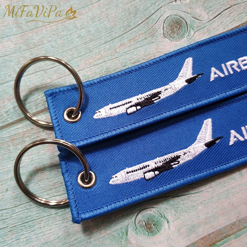 3 PCS/LOT AIRBUS A310 EMBROIDERY KEY CHAINS - PILOTSX