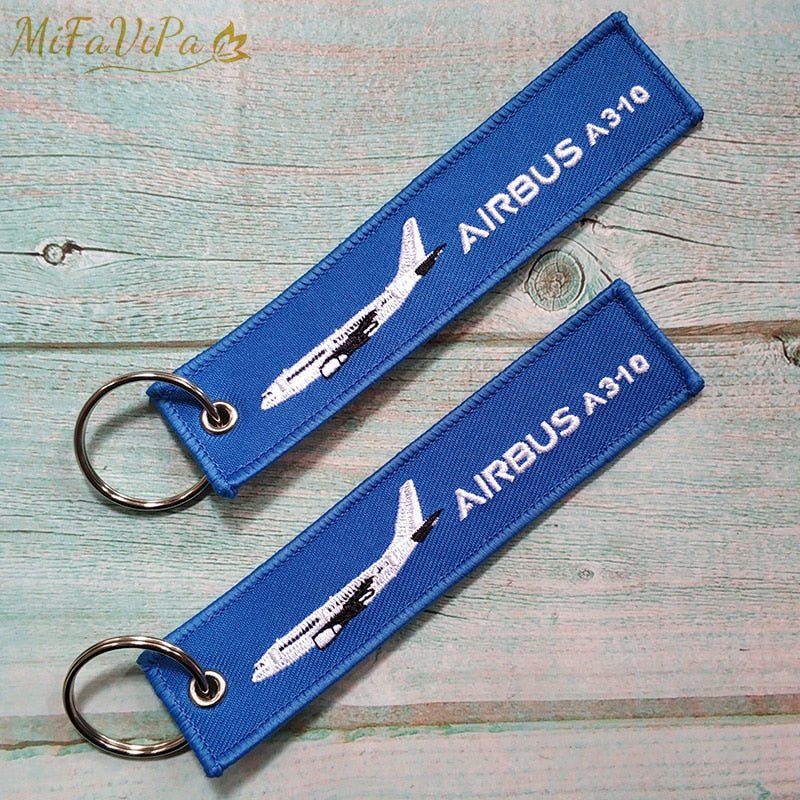 3 PCS/LOT AIRBUS A310 EMBROIDERY KEY CHAINS - PILOTSX