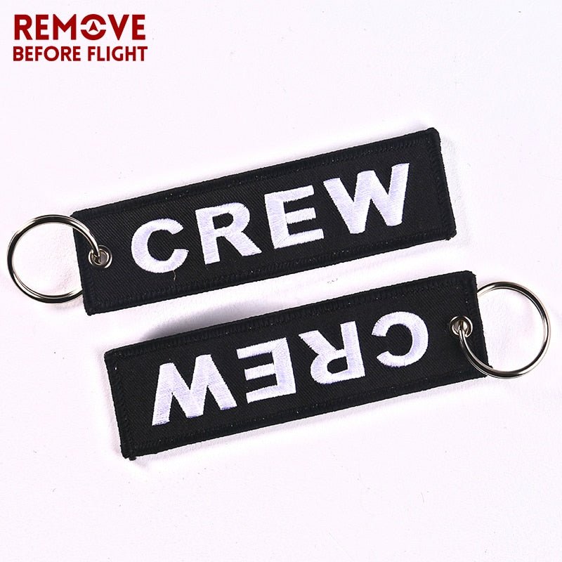 3 PCS/LOT BLACK CREW EMBROIDERY KEY CHAIN - PILOTSX