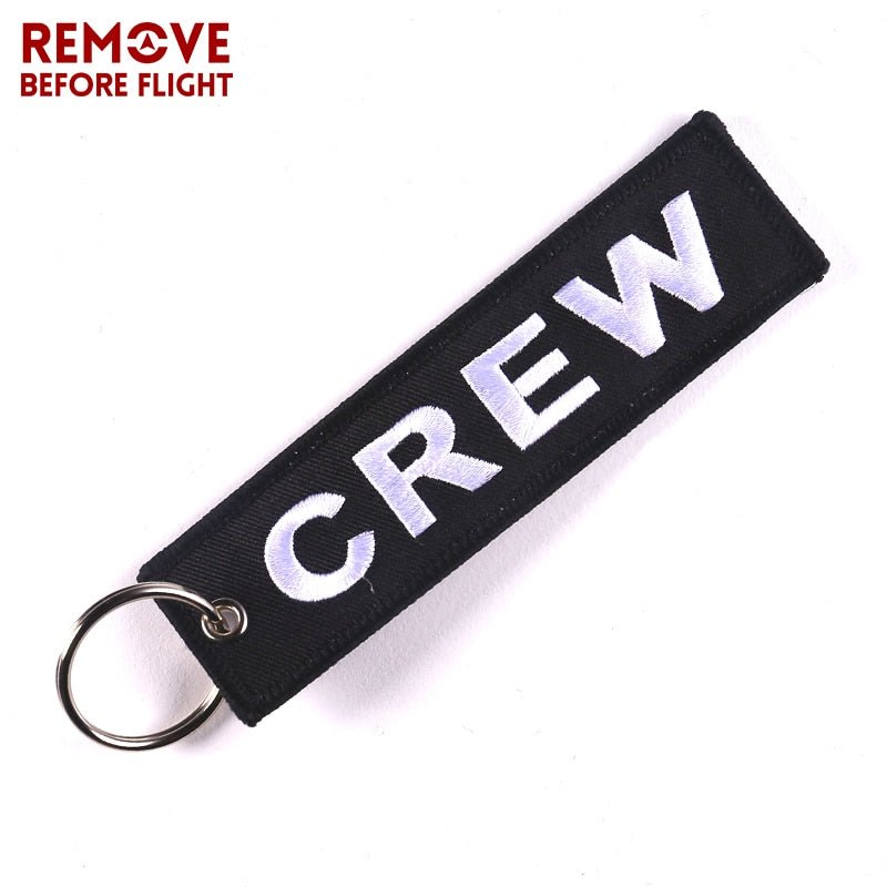 3 PCS/LOT BLACK CREW EMBROIDERY KEY CHAIN - PILOTSX