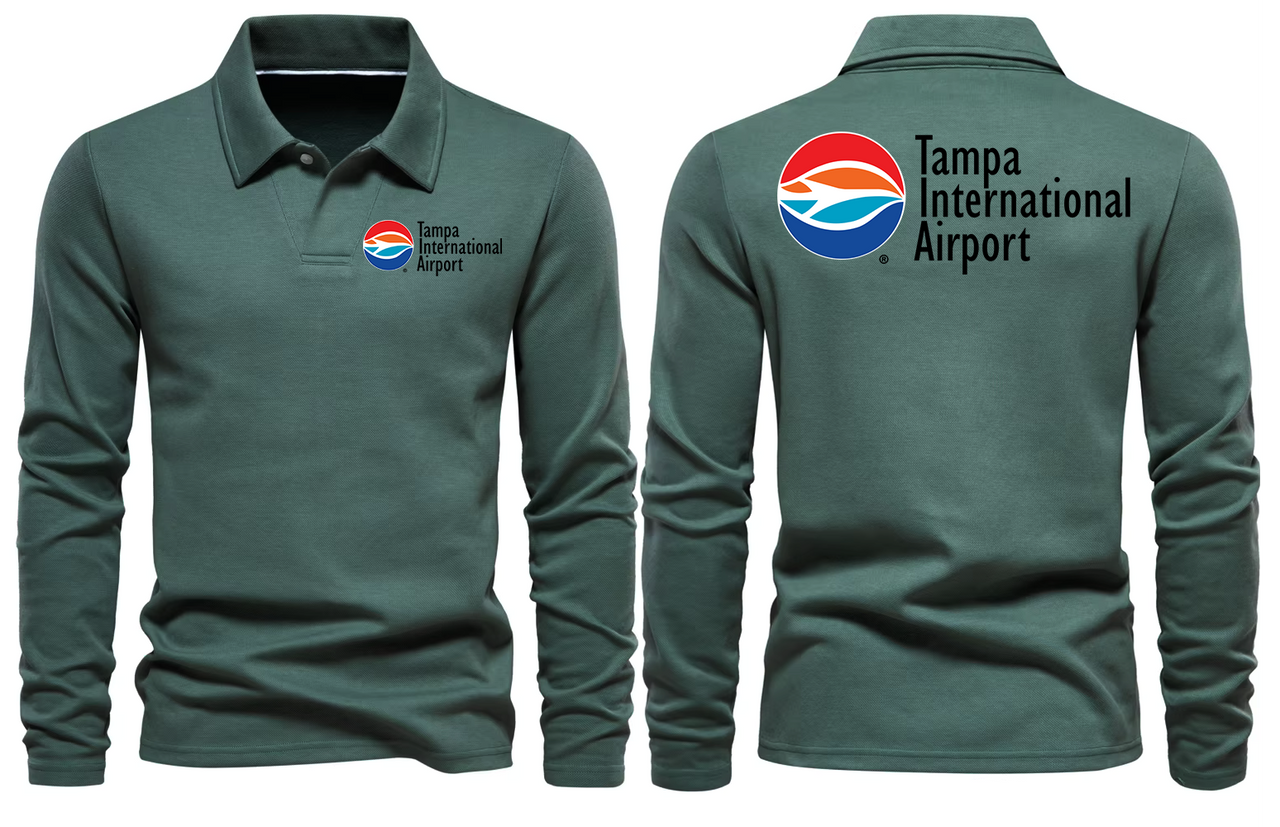 TAMPA AIRPORT LONG SLEEVE  POLO