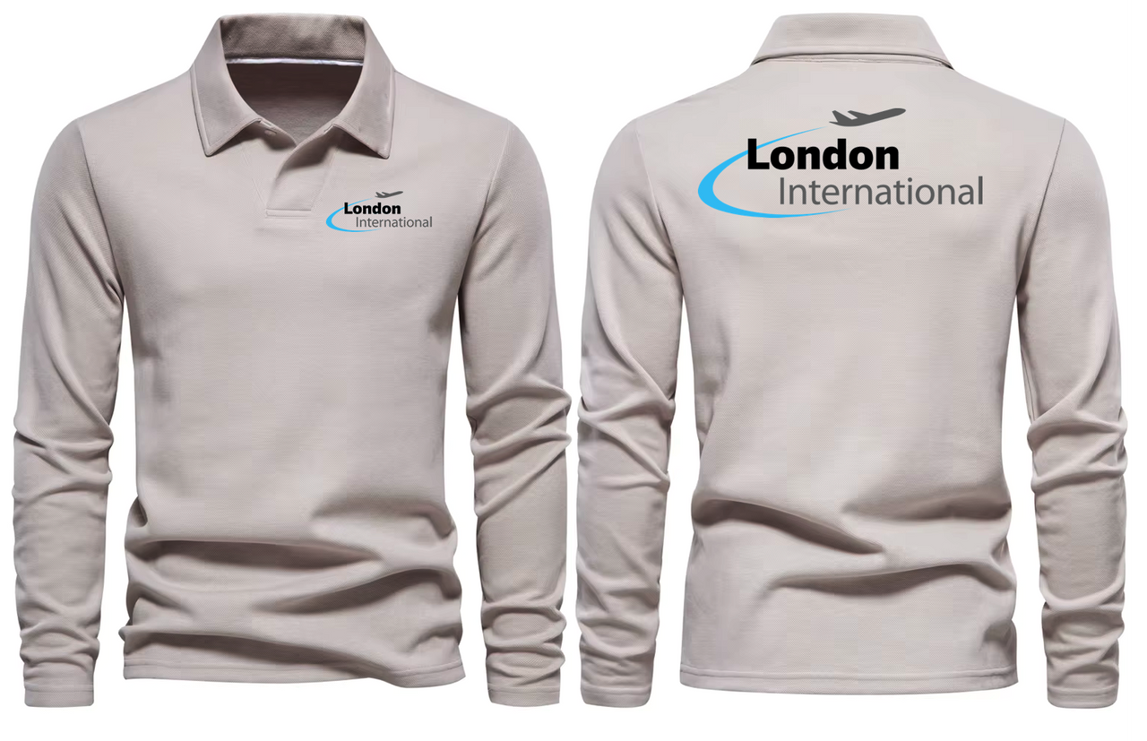 LONDON AIRPORT LONG SLEEVE  POLO