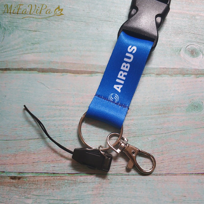 5 PCS AIRBUS LANYARDS NECK STRAP CHAVEIRO KEY CHAIN - PILOTSX