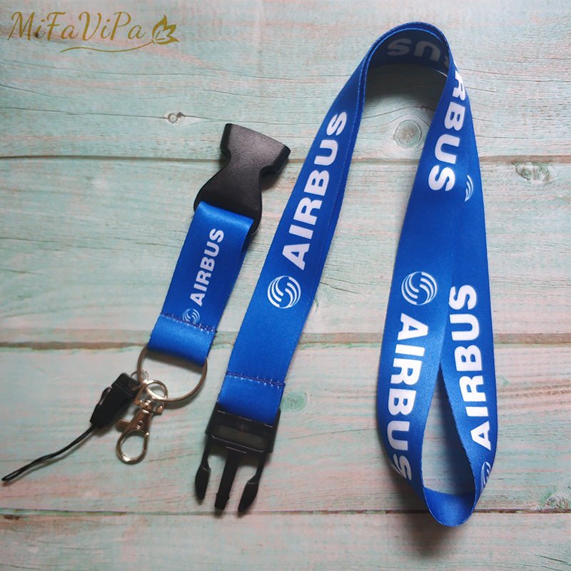 5 PCS AIRBUS LANYARDS NECK STRAP CHAVEIRO KEY CHAIN - PILOTSX