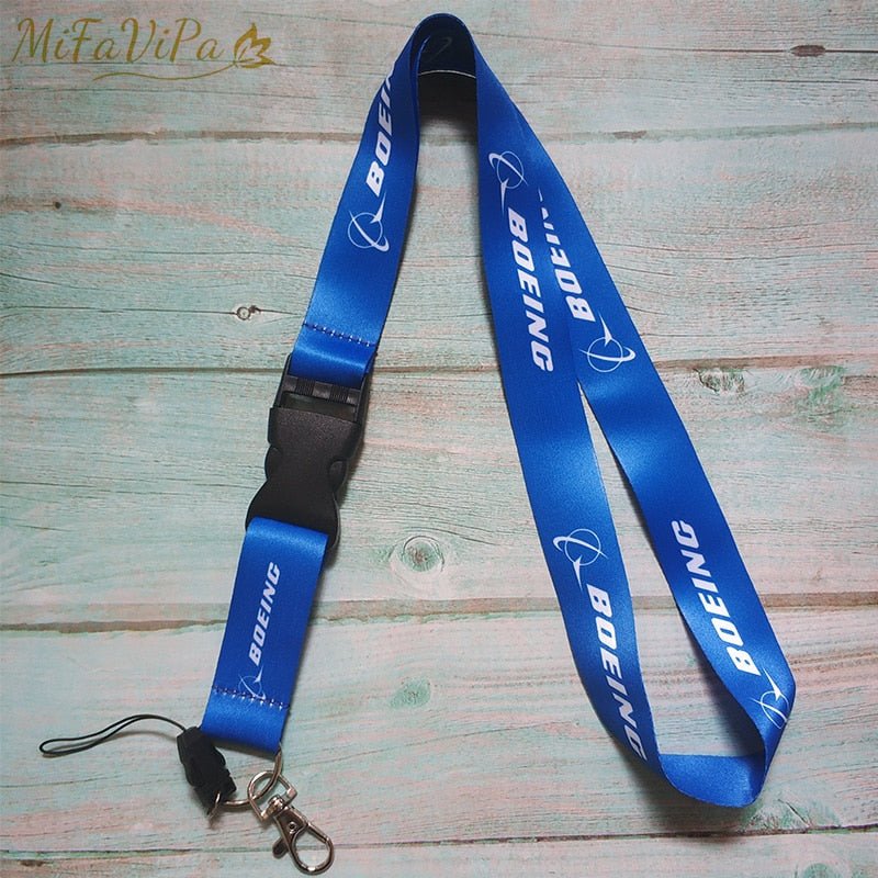 5 PCS BOEING LANYARDS NECK STRAP KEY CHAIN - PILOTSX