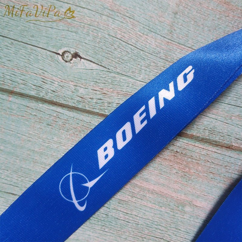 5 PCS BOEING LANYARDS NECK STRAP KEY CHAIN - PILOTSX