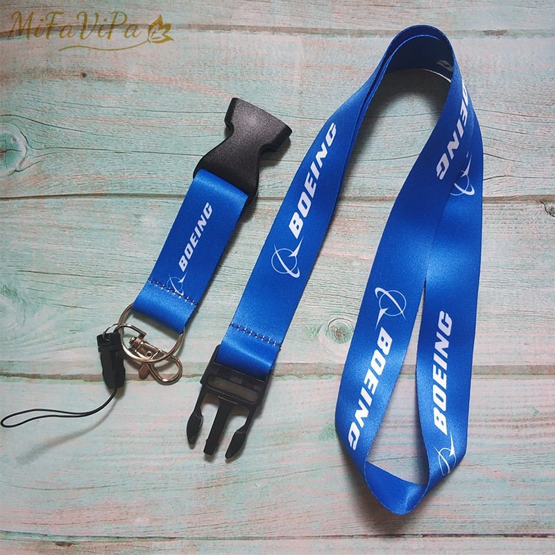 5 PCS BOEING LANYARDS NECK STRAP KEY CHAIN - PILOTSX