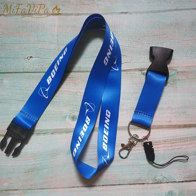 5 PCS FASHION TRINKET BOEING LANYARDS NECK STRAP KEY CHAIN - PILOTSX