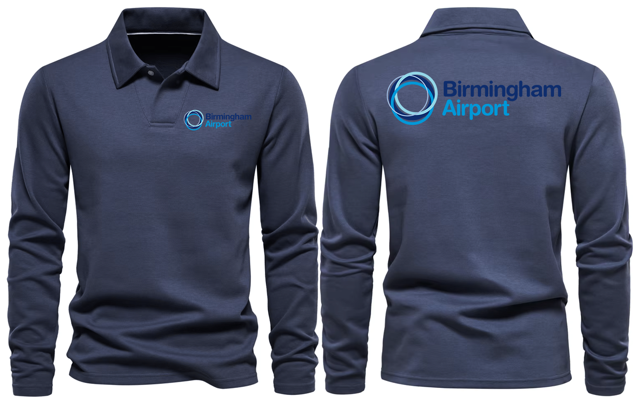BIRMINGHIM AIRPORT LONG SLEEVE  POLO