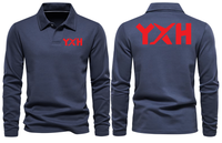 Thumbnail for YXH AIRPORT LONG SLEEVE  POLO