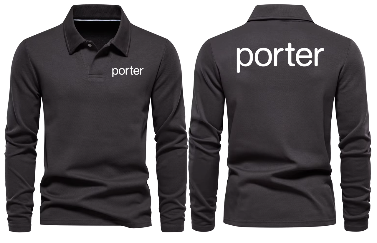 PORTER AIRLINES LONG SLEEVE  POLO