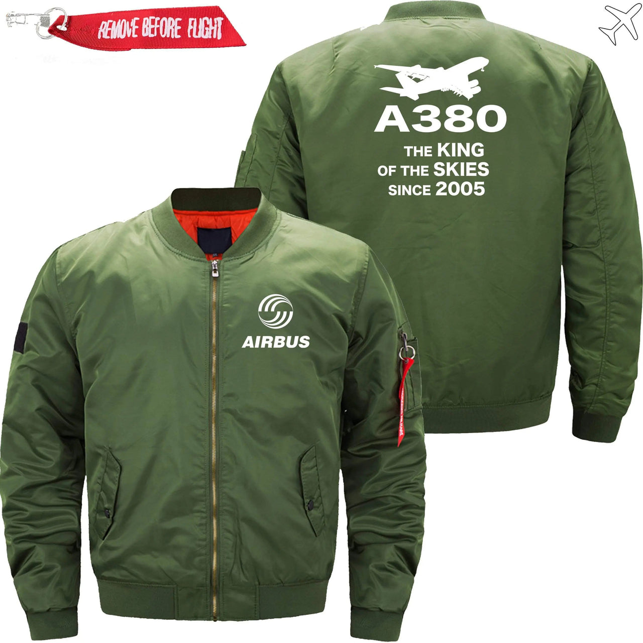 AIRBUS A380 Ma-1 Bomber Jacket Flight Jacket Aviator Jacket THE AV8R