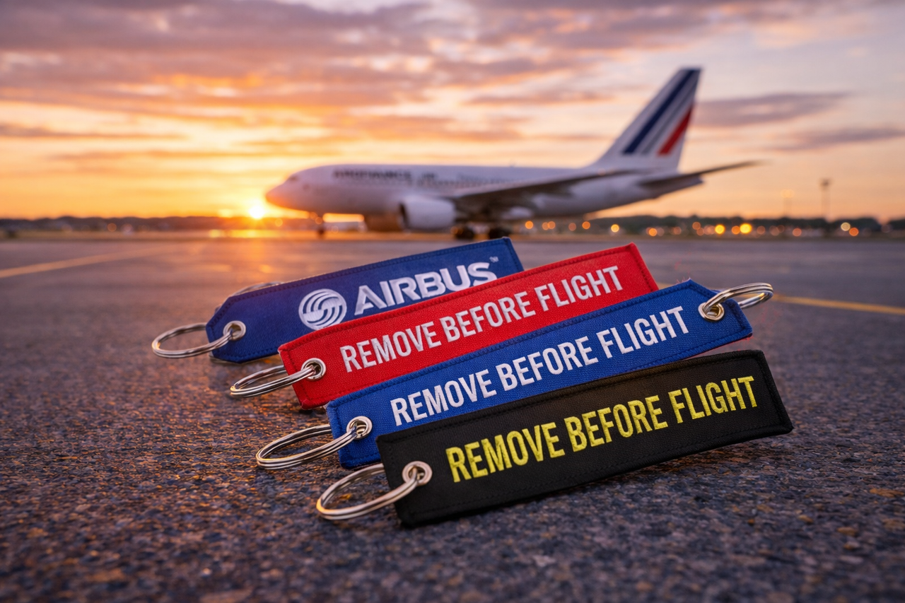 BOEING KEYCHAIN LLAVERO EMBROIDERY KEY RING CHAIN