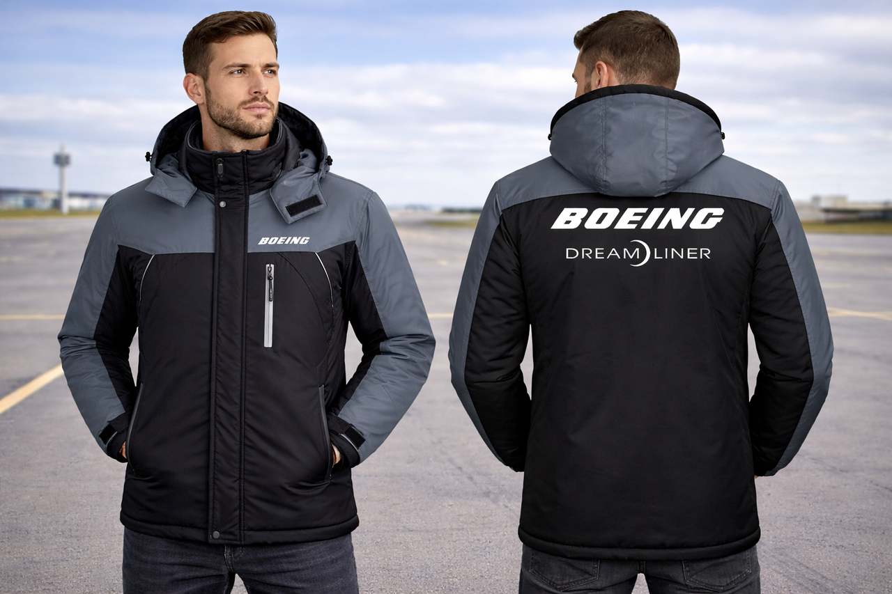 BOEING 787 DREAMLINER WINTER JACKET - WATER-RESISTANT, HEAVY SNOW PROTECTION, UNIQUE DESIGN
