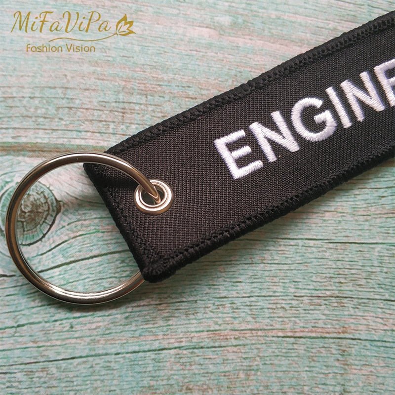 A ROYAL BRUNEI SIDE B ENGINEER EMBROIDERY KEY CHAIN - PILOTSX