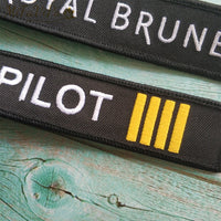 Thumbnail for A ROYAL BRUNEI SIDE B PILOT EMBROIDERY KEY CHAIN - PILOTSX