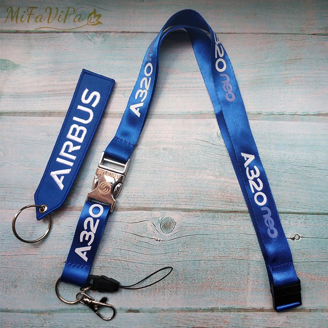 A320 NEO AIRBUS KEYCHAIN LANYARDS NECK STRAP - PILOTSX