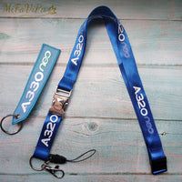 Thumbnail for A320 NEO LANYARD AIRBUS KEYCHAIN LANYARDS NECK STRAP - PILOTSX