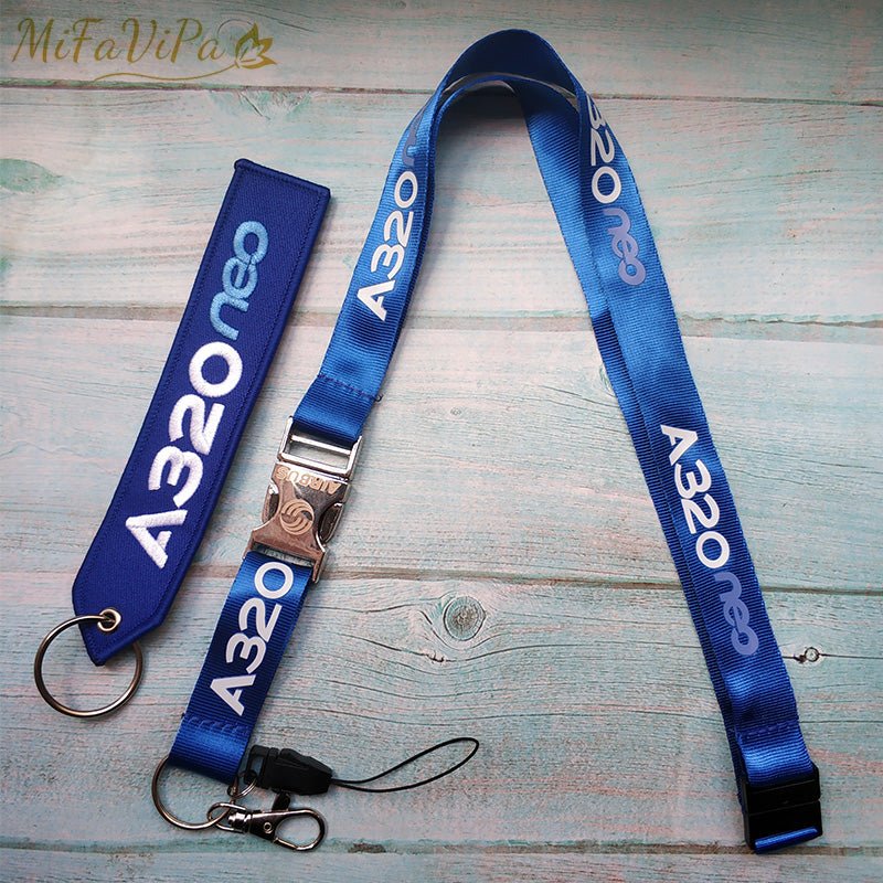 A320 NEO LANYARD AIRBUS KEYCHAIN LANYARDS NECK STRAP - PILOTSX