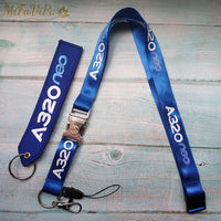 Thumbnail for A320 NEO LANYARD AIRBUS KEYCHAIN LANYARDS NECK STRAP - PILOTSX