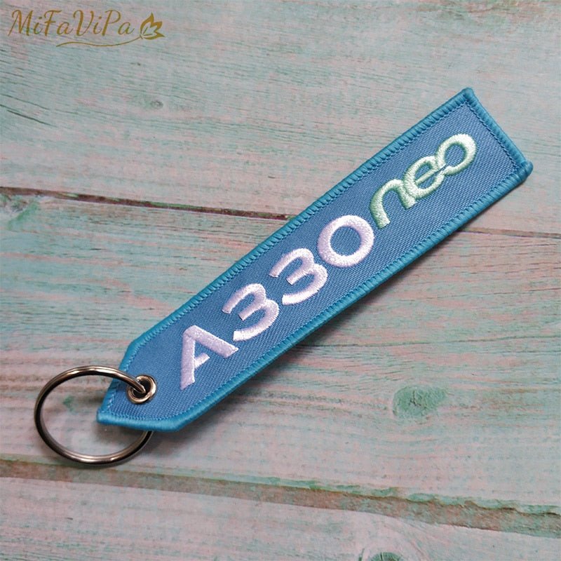 A330 NEO EMBROIDERY KEY CHAINS - PILOTSX