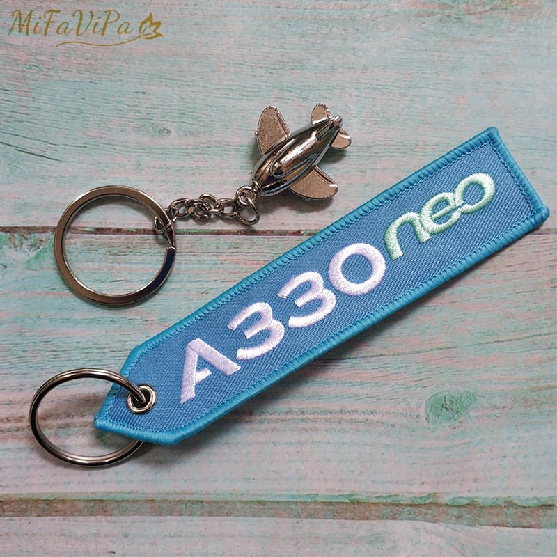 A330 NEO EMBROIDERY KEY CHAINS - PILOTSX