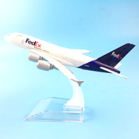 Thumbnail for A380 FEDEX EXPRESS AIRLINE MODEL PLANE AIRCRAFT KIDS TOYS 16CM ALLOY METAL MODEL PLANE - PILOTSX