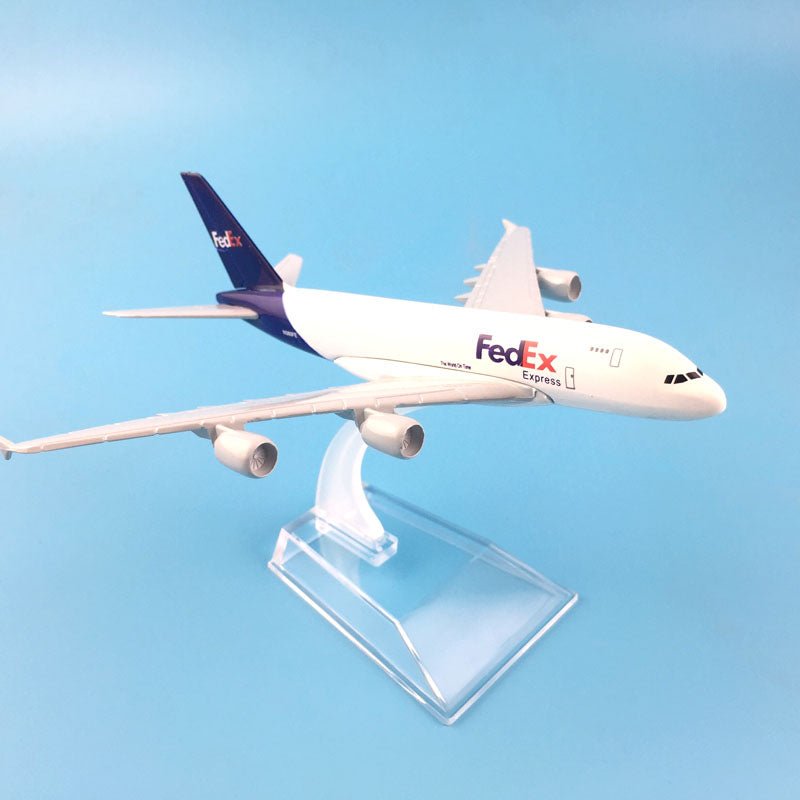 A380 FEDEX EXPRESS AIRLINE MODEL PLANE AIRCRAFT KIDS TOYS 16CM ALLOY METAL MODEL PLANE - PILOTSX