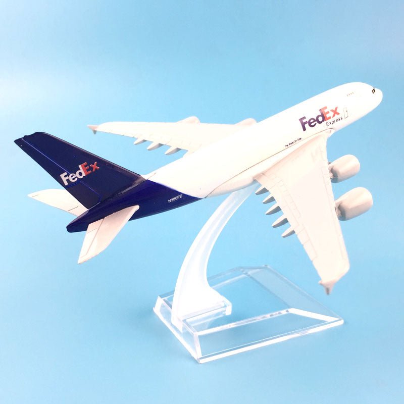 A380 FEDEX EXPRESS AIRLINE MODEL PLANE AIRCRAFT KIDS TOYS 16CM ALLOY METAL MODEL PLANE - PILOTSX