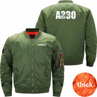 Thumbnail for AIRBUS A330  Ma-1 Bomber Jacket Flight Jacket Aviator Jacket THE AV8R