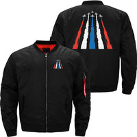 Thumbnail for AIR SHOW, FIGHTER JET, MILITARY PLANE BOMBER FLIGHT AVIATOR JACKET - PILOTSX