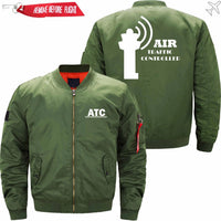 Thumbnail for AIR TRAFFIC CONTROLLER BOMBER FLIGHT AVIATOR JACKET - PILOTSX