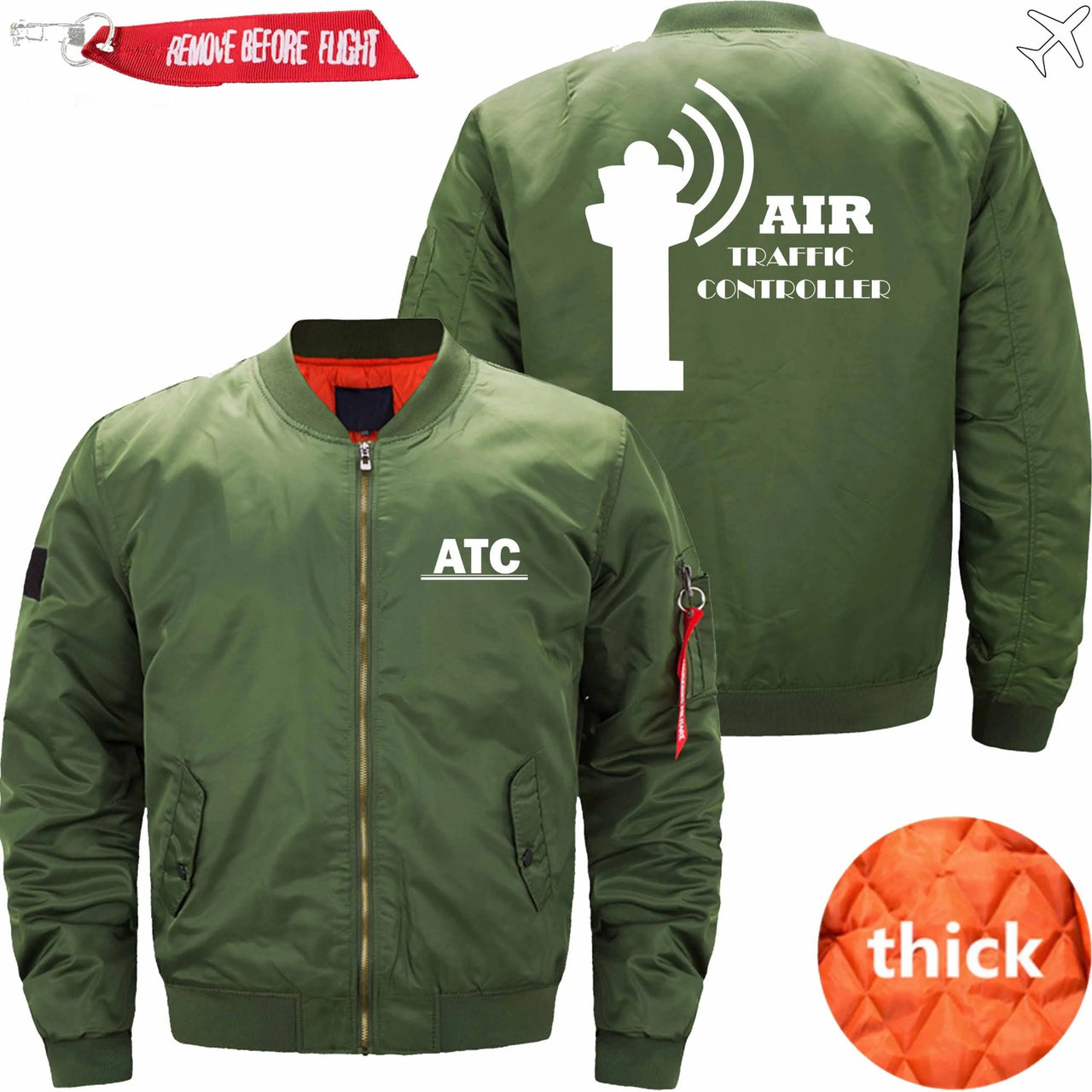 AIR TRAFFIC CONTROLLER BOMBER FLIGHT AVIATOR JACKET - PILOTSX