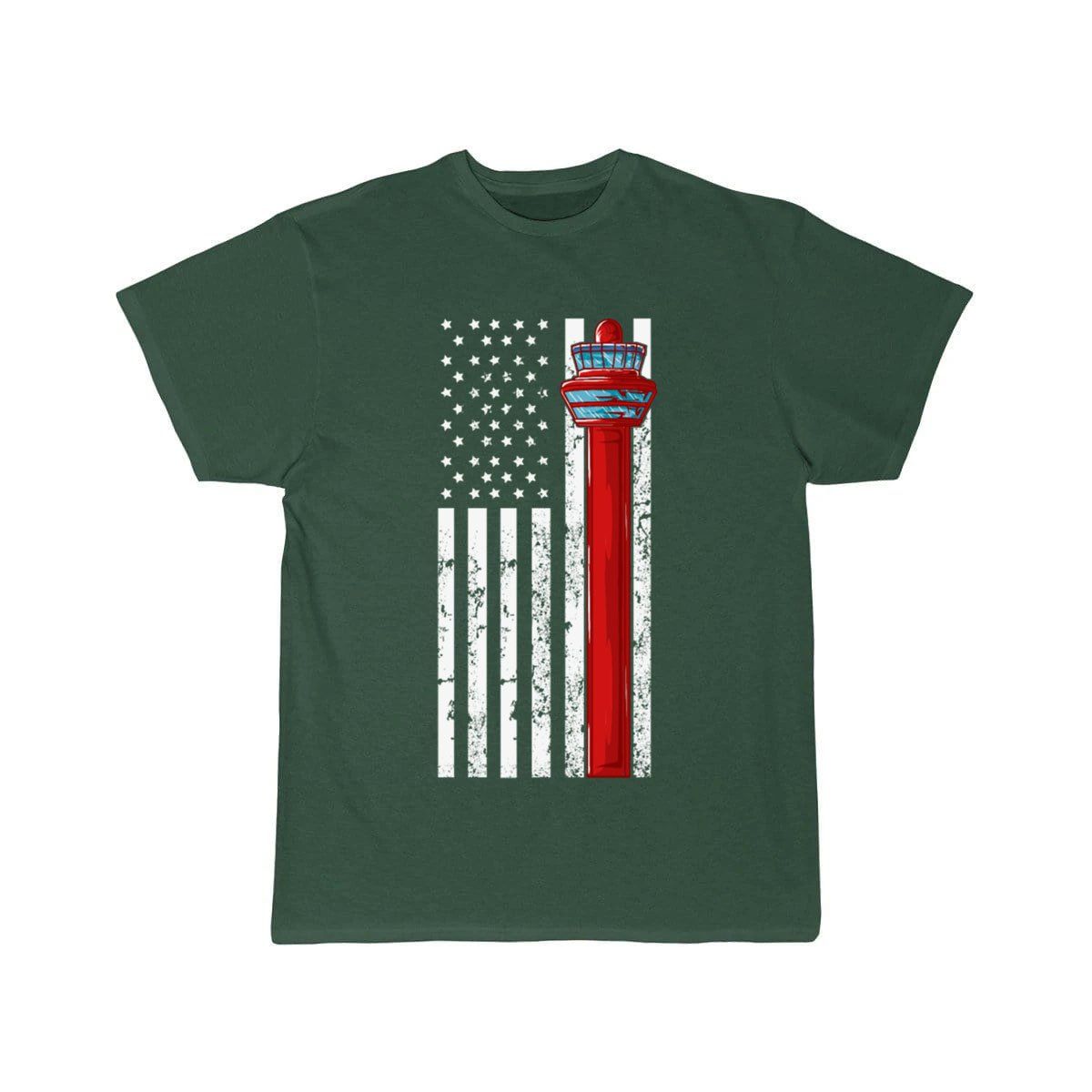 AIR TRAFFIC CONTROLLER US FLAG ATC FLIGHT T - SHIRT - PILOTSX