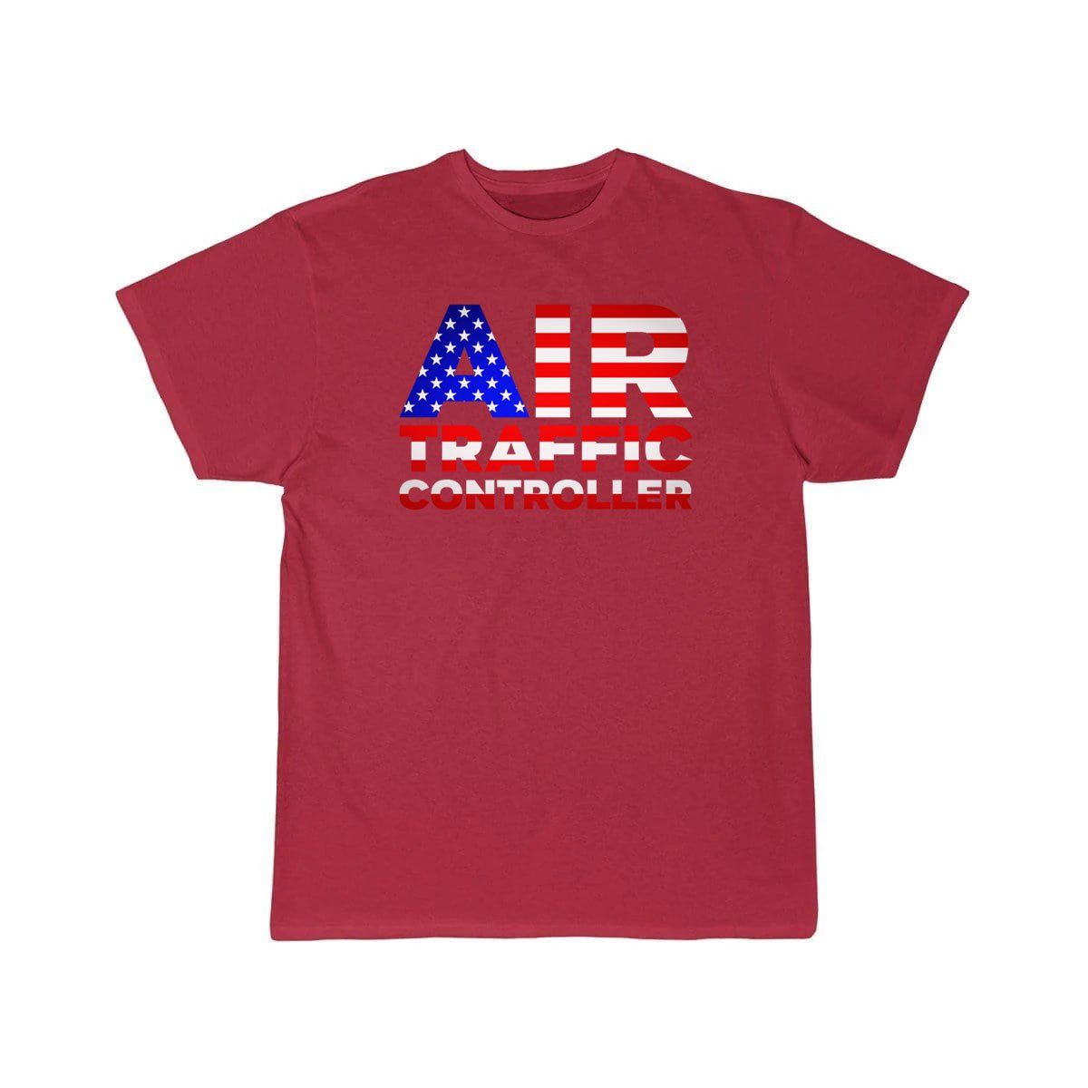 AIR TRAFFIC CONTROLLER USA FLAG ATC FLIGHT T - SHIRT - PILOTSX