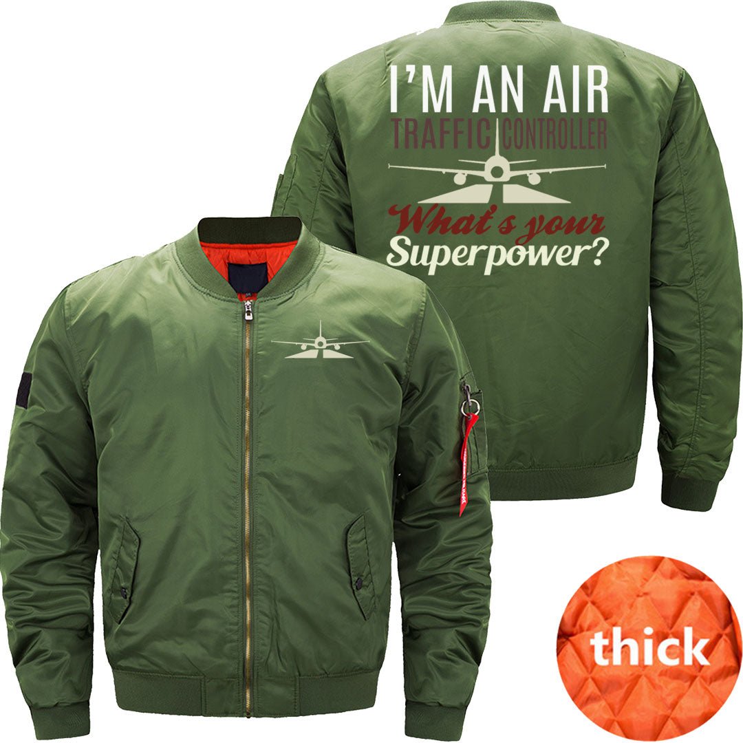 AIR TRAFFIC CONTROLLERS QUOTE & GIFT IDEA BOMBER FLIGHT AVIATOR JACKET - PILOTSX