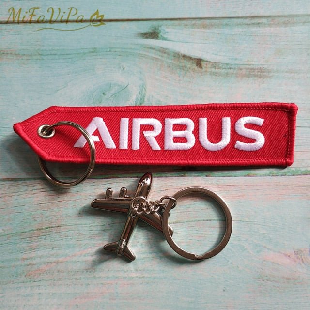 AIRBUS 10 SET EMBRODERY KEY CHAIN - PILOTSX