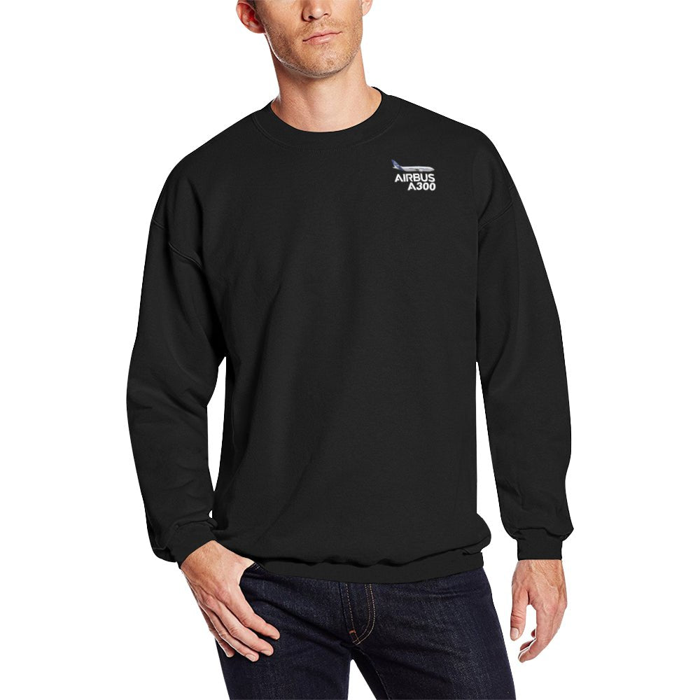 AIRBUS 300 MEN'S OVERSIZED FLEECE CREW SWEATSHIRT - PILOTSX